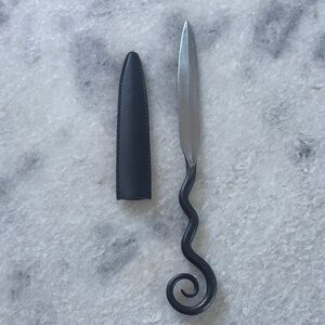 Michael Aram Black and Silver Swirl Letter Opener